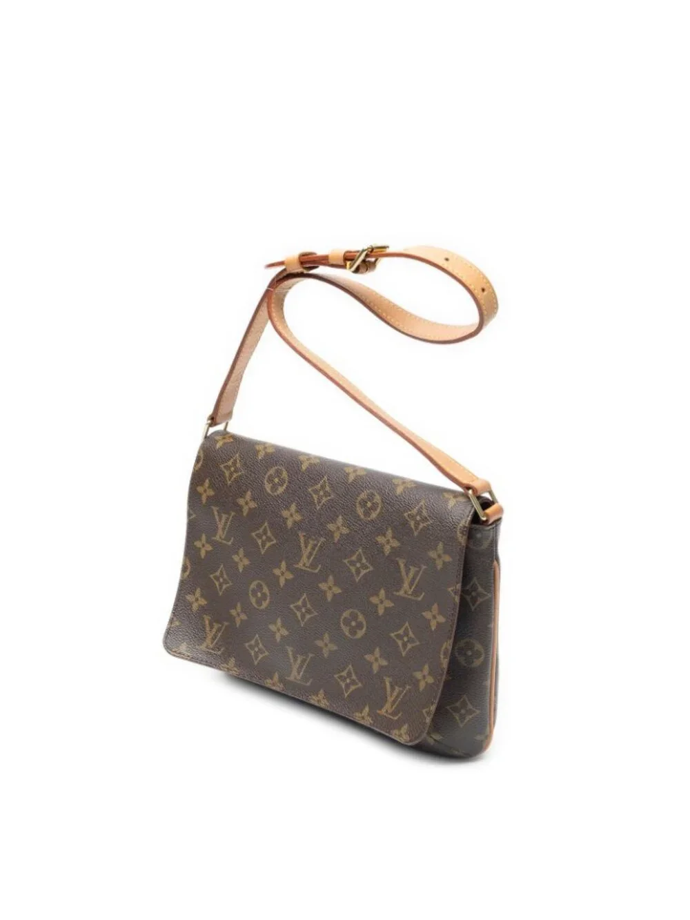 Louis Vuitton Musette Tango Brown Monogram Canvas Crossbody